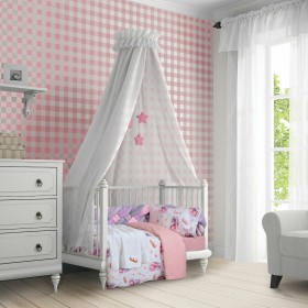 Greenwich Polo Club Κουβέρτα Κούνιας 8816 Πλεκτή 110x150cm Λευκό - Ροζ