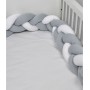 Baby Oliver Πάντα Πλεξούδα Design 150 White/Grey 18x200cm