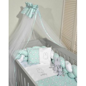 Baby Oliver Σετ Κούνιας Miffy 7τμχ Des. 53 Μέντα