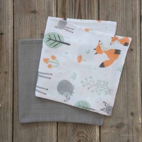 Nima Σελτεδάκια από Μουσελίνα Woody 2τμχ 25x50cm