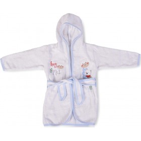 Cangaroo Βρεφικό Μπουρνούζι "Hug Me " με Κουκούλα Λευκό