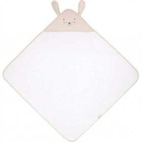 Kikka Boo Βρεφική Κάπα-Μπουρνούζι "Rabbits in Love" με Κουκούλα Ροζ