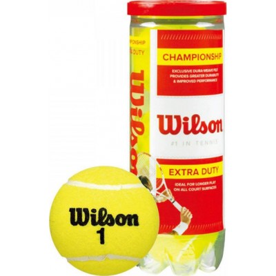 Wilson Championship Extra Duty Μπαλάκια Τένις για Προπόνηση 3τμχΚωδικός: WRT100101 