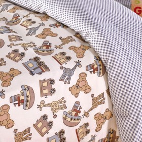 Kentia Βαμβακερό Πάπλωμα Κούνιας Baby Retro 100x140cm