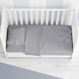 Dimcol Βαμβακερό Πάπλωμα Κούνιας Solid 120x160cm Dark Grey 495