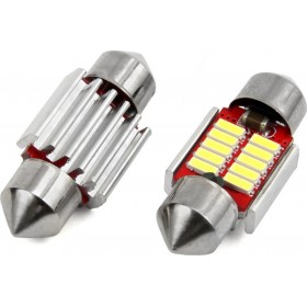 AMiO Λάμπες Αυτοκινήτου C5W Canbus LED 5600K Ψυχρό Λευκό 12-24V 2W 2τμχ AMiO Λάμπες Αυτοκινήτου C5W Canbus LED 5600K Ψυχρό Λευκό 12-24V 2W 2τμχ