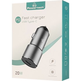 Powertech Φορτιστής Αυτοκινήτου Γκρι PT-924 Συνολικής Έντασης 3A με μία Θύρα Type-C μαζί με Καλώδιο type-C Powertech Φορτιστής Αυτοκινήτου Γκρι PT-924 Συνολικής Έντασης 3A με μία Θύρα Type-C μαζί με Καλώδιο type-C