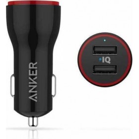 Anker Φορτιστής Αυτοκινήτου Μαύρος PowerDrive 2 Συνολικής Έντασης 3A με Θύρες: 2xUSBΚωδικός: A2310012  Anker Φορτιστής Αυτοκινήτου Μαύρος PowerDrive 2 Συνολικής Έντασης 3A με Θύρες: 2xUSBΚωδικός: A2310012