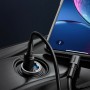 Baseus Φορτιστής Αυτοκινήτου Γκρι Tiny Star Mini Συνολικής Έντασης 5A Γρήγορης Φόρτισης με μία Θύρα USBΚωδικός: VCHX-A0G 