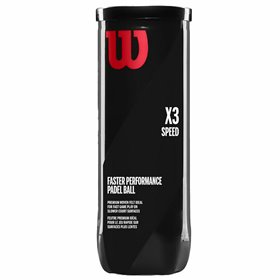 Wilson X3 Speed Ball Μπαλάκια Padel 3τμχΚωδικός: WR890110001 