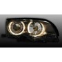 Μπροστινά Φανάρια Angel Eyes για BMW E46 Sedan 2001-2005 Μαύρα 2τμχΚωδικός: SWB02DB 