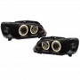 Depo Μπροστινά Φανάρια Angel Eyes για Peugeot 106 1996-1999 Μαύρα 2τμχΚωδικός: 0008572 