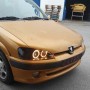 Depo Μπροστινά Φανάρια Angel Eyes για Peugeot 106 1996-1999 Μαύρα 2τμχΚωδικός: 0008572 