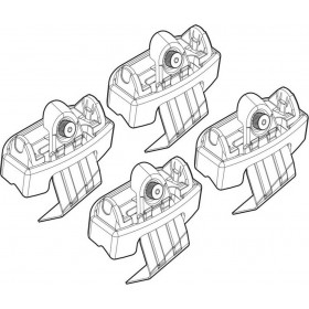 Nordrive Kit Άκρα-Πόδια για Μπάρες Seat Leon 5D 2013 4τμχΚωδικός: N21142 