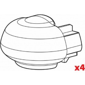 Nordrive Ανταλλακτικά Καπάκια για Μπάρες Οροφής Alumia/Rail-Pro/In-Rail Alu 4τμχΚωδικός: N99994 