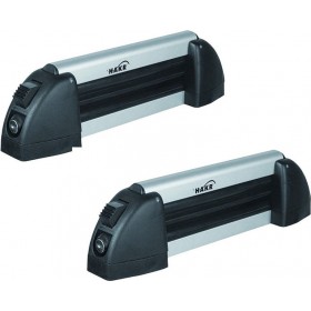 Βάση οροφής αλουμινίου HAKR ALU 2 για 2 ζευγάρια σκι με κλειδαριά