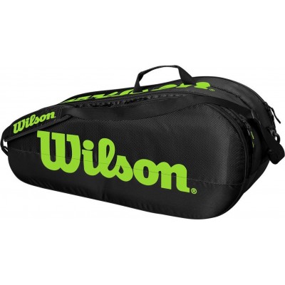 Wilson Team Τσάντα Ώμου / Χειρός Τένις 6 Ρακετών ΜαύρηΚωδικός: WR8009601 