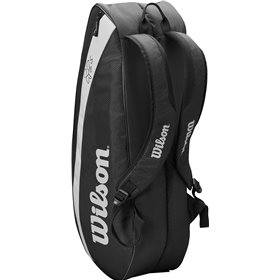 Wilson Roger Federer Team 6-Pack Τσάντα Ώμου / Χειρός Τένις 6 Ρακετών ΜαύρηΚωδικός: WR8005701 