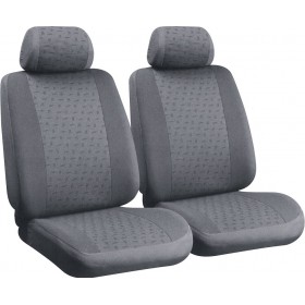 Lampa Μπροστινά Καλύμματα Αυτοκινήτου 2τμχ Πολυεστερικό Glamur Γκρι