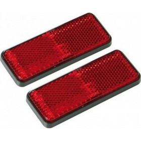 Lampa Αντανακλαστικά Euro-Norm Κόκκινα 90x35mm 2τμχ