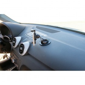 Lampa Βάση Στρογγυλή με Υποδοχή Για Βεντούζα Αυτοκόλλητη 80mm για Σαγρέ ΕπιφάνειεςΚωδικός: 72559 