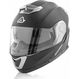 Acerbis Serel Black Matt Κράνος Μηχανής Flip-Up 1550gr με Sunvisor