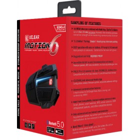 Uclear Motion 6 Ενδοεπικοινωνία Μονή για Κράνος Μηχανής με Bluetooth