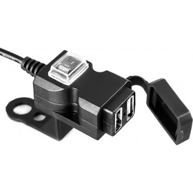 Αδιάβροχος Φορτιστής Μοτοσυκλέτας 2.1A με Θύρες: 2xUSBΚωδικός: TBD0540438 