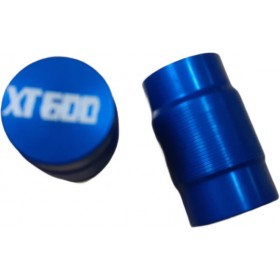 Τάπες Βαλβίδων Ελαστικών με Λογότυπο XT600 Μπλε 2τμχ