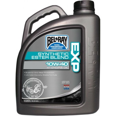 Bel-Ray EXP Synthetic Ester Blend 4T Ημισυνθετικό Λάδι Μοτοσυκλέτας για Τετράχρονους Κινητήρες 10W-40 4lt