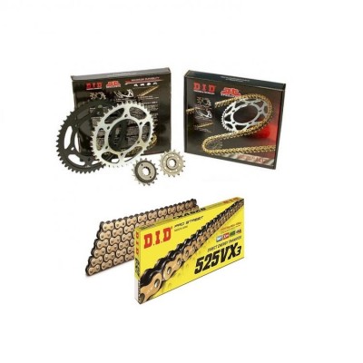 DID-JT Σετ Γρανάζια Αλυσίδα Χρυσή (15-47-525VX/GB) για Honda Transalp 600 1991-2001 / XL 700V Transalp 2008-2013Κωδικός: KDID-QH