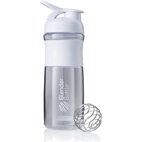 Blender Bottle Sportmixer Shaker Πρωτεΐνης 820ml Πλαστικό Λευκό