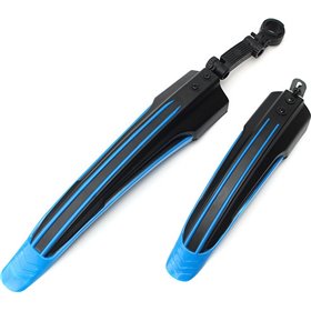 BICYCLE CYCLING FRONT / REAR MUD GUARDS MUD SET MOUNTAIN BIKE TIRE FENDERS (BLUE)