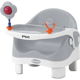 Lorelli Φορητό Καθισματάκι Φαγητού Πλαστικό για Καρέκλα Pixi Grey &amp White