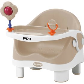 Lorelli Φορητό Καθισματάκι Φαγητού Πλαστικό για Καρέκλα Pixi Beige &amp White
