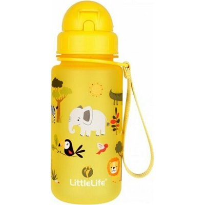 Littlelife Πλαστικό Παγούρι με Καλαμάκι Safari 400ml