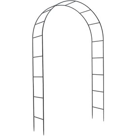 Αψίδα Κήπου από Μέταλλο σε Μαύρο Χρώμα 240x130cm