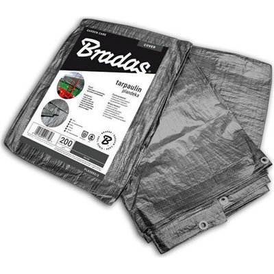 Bradas PLG2004/6 Αδιάβροχος Μουσαμάς 200gr/m² 4x6m με Κρίκους