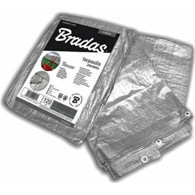 Bradas PL1203/5 Αδιάβροχος Μουσαμάς 120gr/m² 3x5m με Κρίκους