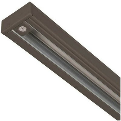 Eurolamp Ράγα Φωτιστικών από Αλουμίνιο 2 Καλωδίων 2m Μαύρη για Σποτ σε Μαύρο Χρώμα 145-55133