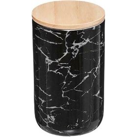 Atmosphera Βάζο Γενικής Χρήσης / Ζάχαρη / Καφέ Κεραμικό σε Μαύρο Χρώμα 820mlΚωδικός: 07.169237B 