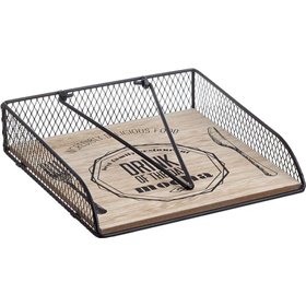 Click Χαρτοπετσετοθήκη Μεταλλική Μαύρη - Natural 20x20x20cm 6-60-151-0028