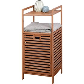 Max Home SJ-218014 Καλάθι Απλύτων Bamboo 44x33x96cm Καφέ