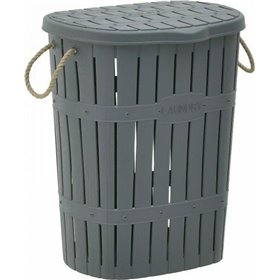 Inart 6-65-886-0012 Καλάθι Απλύτων Πλαστικό 45x36x56cm Γκρι