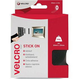 Ταινία Χριτς Χρατς Stick On Black 60215 20mm x 2.5m Ταινία Χριτς Χρατς Stick On Black 60215 20mm x 2.5m