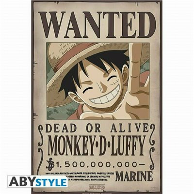 Abysse Αφίσα One Piece Wanted Luffy 35x52cm