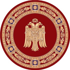 Isexan Orthodoxia Red Εκκλησιαστικό Χαλί Στρογγυλό με Διάμετρο 150cm 40-1515-7000