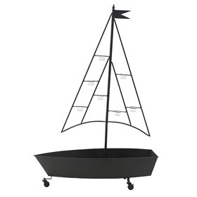 Inart Κηροπήγιο Μεταλλικό σε Μαύρο Χρώμα 106x42x155cm Inart Κηροπήγιο Μεταλλικό σε Μαύρο Χρώμα 106x42x155cm