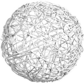 JK Home Decoration Μπάλα Μεταλλική 60cm White JK Home Decoration Μπάλα Μεταλλική 60cm White