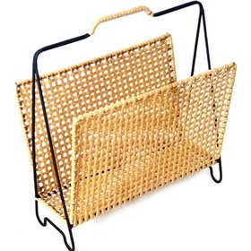 Espiel Θήκη Περιοδικών Μεταλλική Μπεζ 40x21x45cm